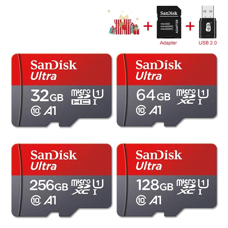 SanDisk  ũ SD ī, Ŭ 10 ޸ ī, 32GB, 64GB, 128GB, 256GB, 100 MB/s, UHS-I ÷, C10 Ʈ A1 ũ SDHC/SDXC
